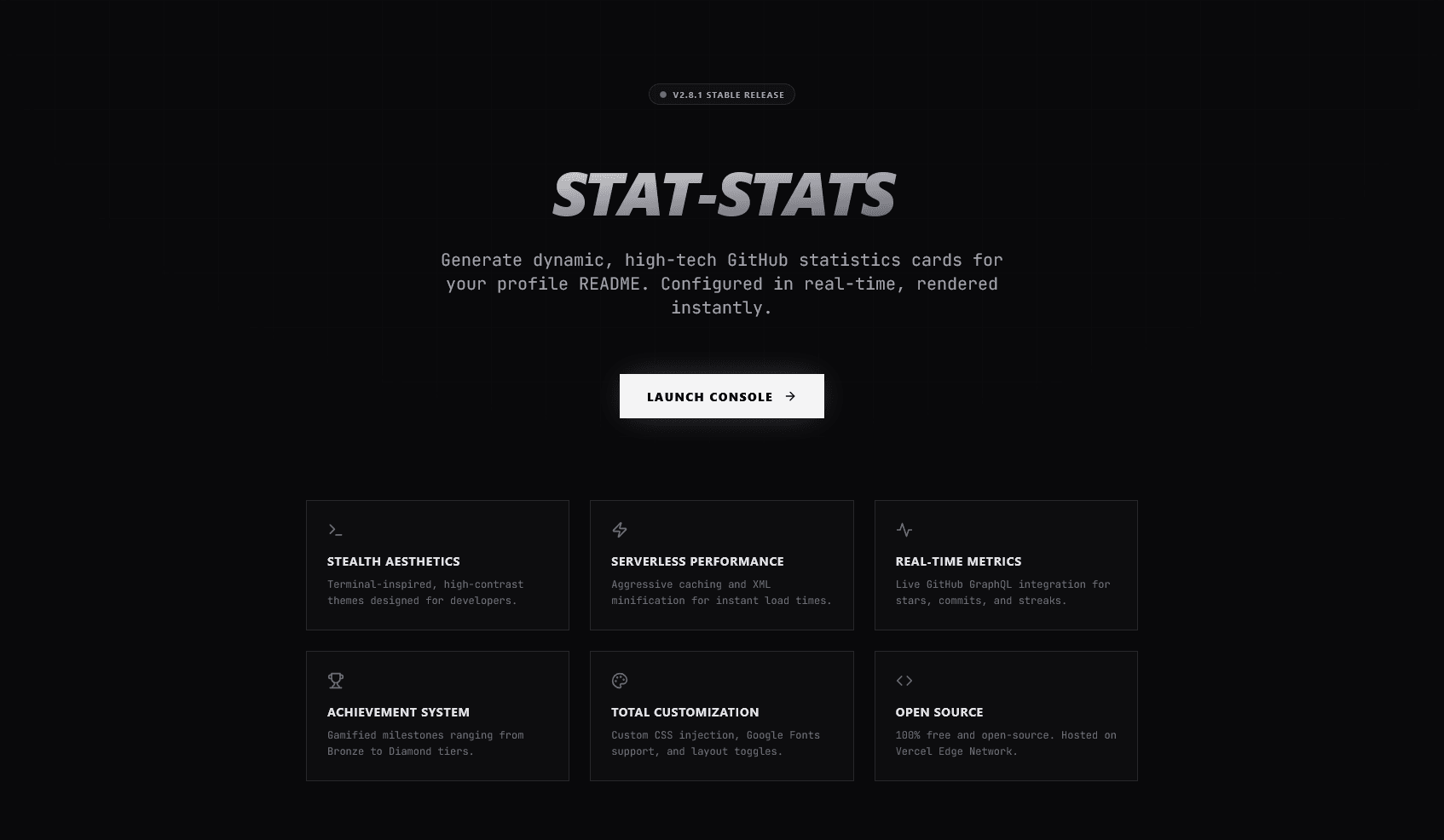 STAT-STATS // GitHub Cards API